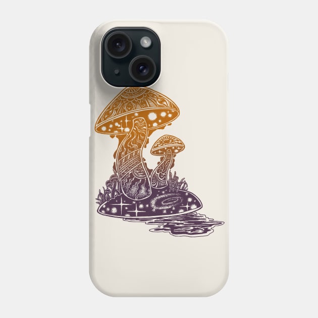 Shroom Swamp Phone Case by HenryBennettArt