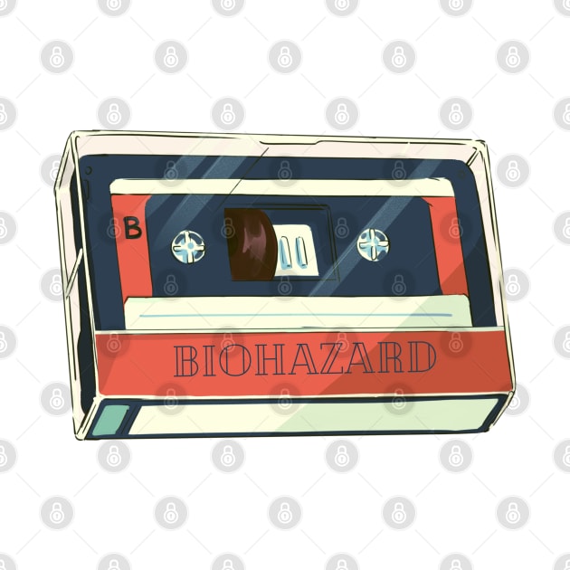 biohazard cassette tape by pemudaakhirjaman