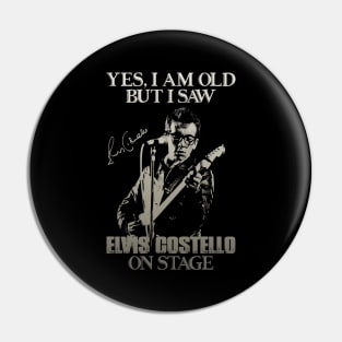 Elvis Costello /// Retro Design Pin