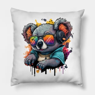 Cool Graffiti Koala Pillow