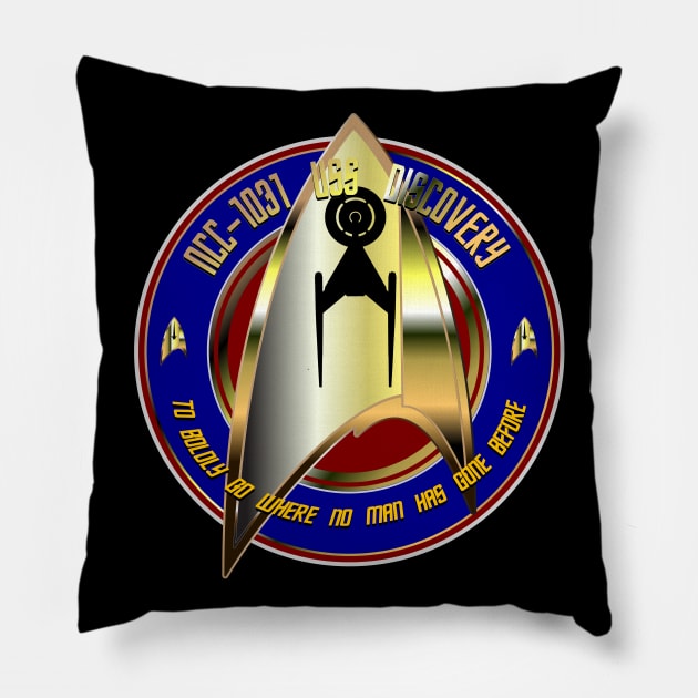 NCC-1031 USS DISCOVERY Pillow by KARMADESIGNER T-SHIRT SHOP