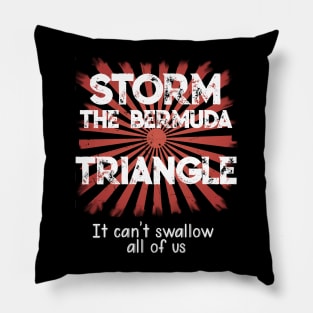 Storm The Bermuda Triangle | Alien Meme Pillow