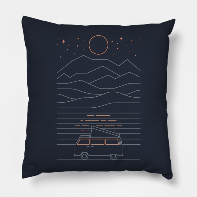 Van Life Pillow by Thepapercrane