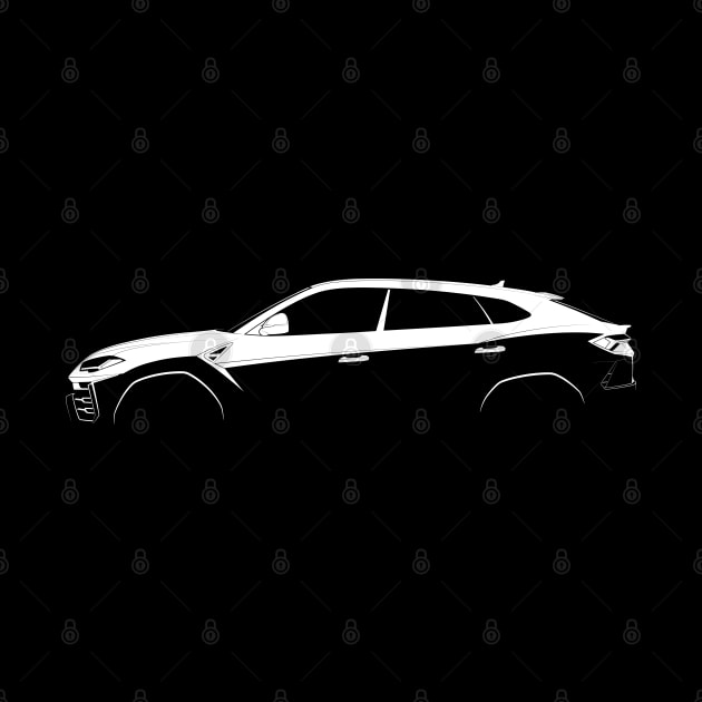 Lamborghini Urus Silhouette by Car-Silhouettes