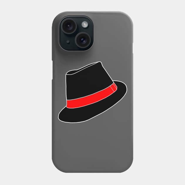 Classic Black Fedora Hat Phone Case by Art by Deborah Camp