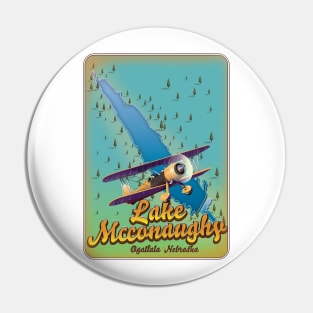 lake McConaughy Retro map Pin