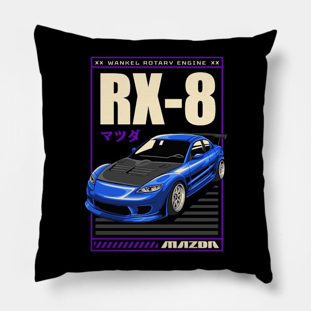 RX-8 Artwork Pillow by Harrisaputra