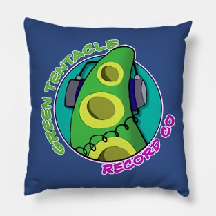 Green Tentacle Record Co Pillow