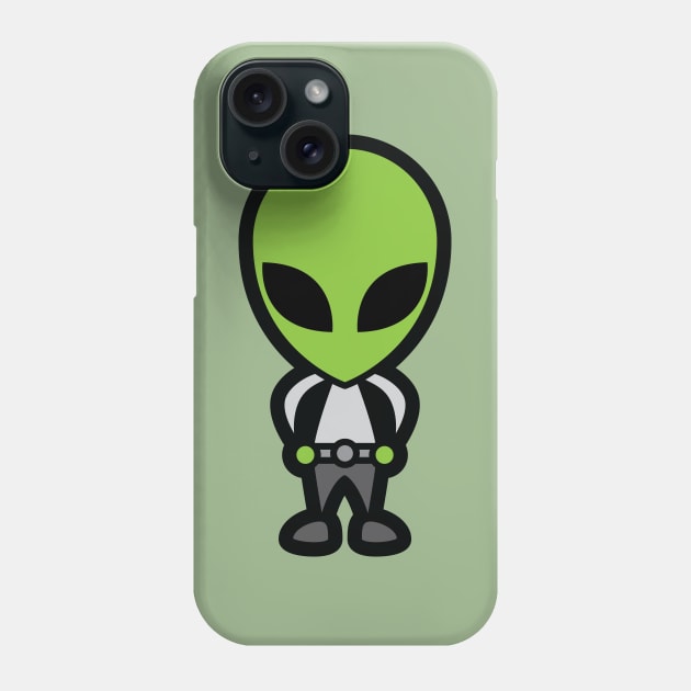 Alien Tooniefied Phone Case by Tooniefied