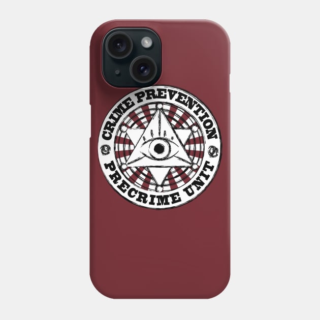 Crime Prevention Pre Crime Unit Phone Case by Splatty