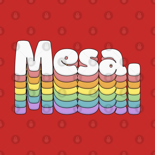 Mesa // Retro Typography Design by DankFutura