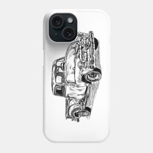 Antique pickup truck image Phone Case