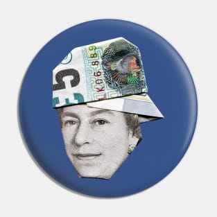 QUEEN ELIZABETH / MONEY ORIGAMI Pin