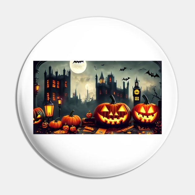 Halloween Pumpkins Pin by Tee Trendz