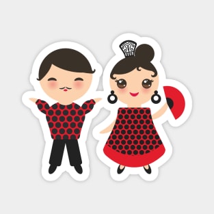 Spanish Flamenco Dancer (5) Magnet