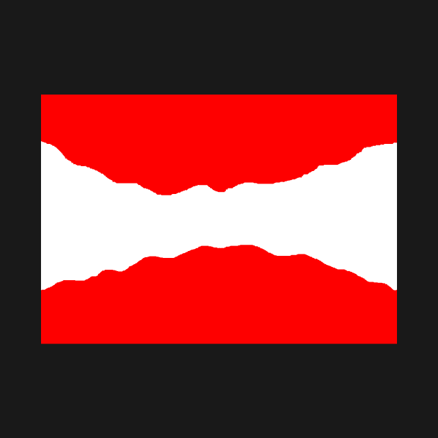 Curving Austrian Flag by Student-Made