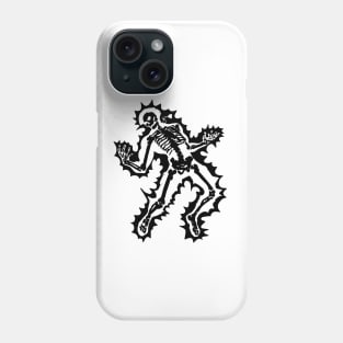 Electric skull black and white Phone Case
