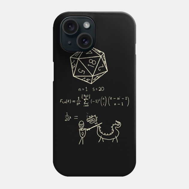 The Science of 20 Sided Dice Phone Case by graffd02