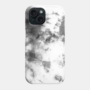 Black and White Tie-Dye Spots Phone Case