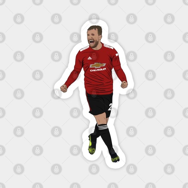 Luke Shaw Goal Celebration Vs City Magnet by Hevding