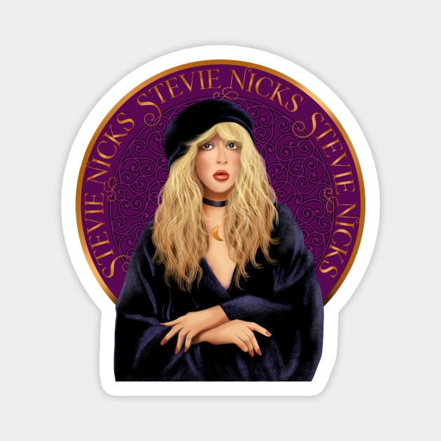 Stevie Nicks Gold Dust Emblem Magnet by LittleBunnySunshine