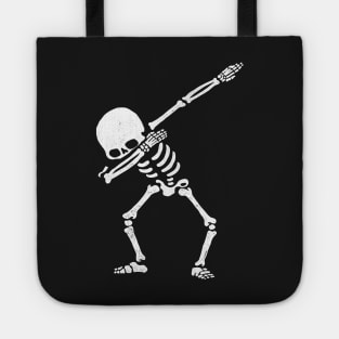 Dabbing Skeleton Shirt Dab Hip Hop Skull Dabbin White Tote