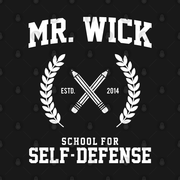 Mr. Wick School for Self-Defense by EdSan Designs