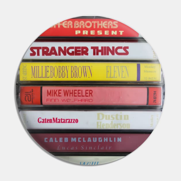 Stranger Things Cassettes Pin by JordanBoltonDesign