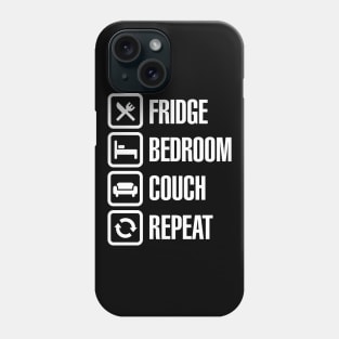 Fridge bedroom couch repeat Covid 19 Coronavirus Phone Case