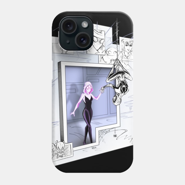 Spider Sketch Phone Case by RobReepArt