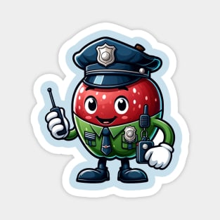 police apple Magnet