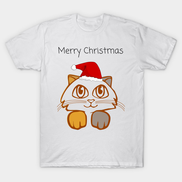 Christmas Cat With Santa Hat Gift Idea Christmas Cat Cat