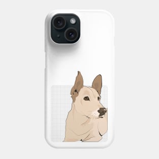 Animal Vignette: White Shepherd Phone Case