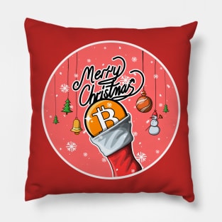 Bitcoin, merry Christmas Pillow