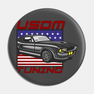 USDM TUNING Car Birthday Gift T-Shirt USA Pin