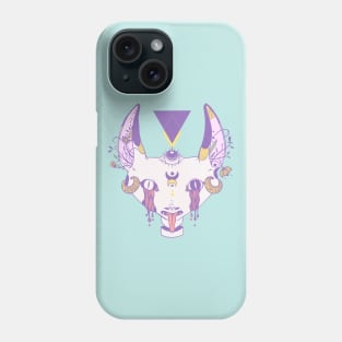 Cat With Serpent Tongue And Third Eye Phone Case