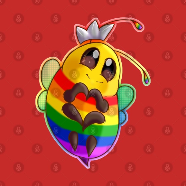 Rainbow Bee by Zorveechu