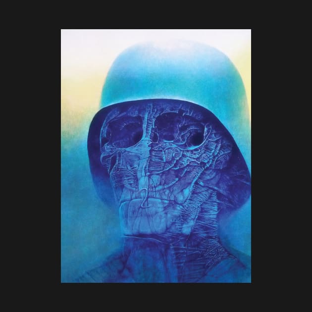 zdzisław beksiński the soldier by QualityArtFirst