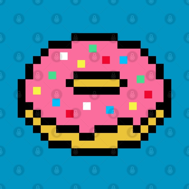 Pink Pixel Doughnut by SpaceAlienTees