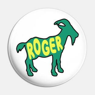 Roger Federer GOAT Pin