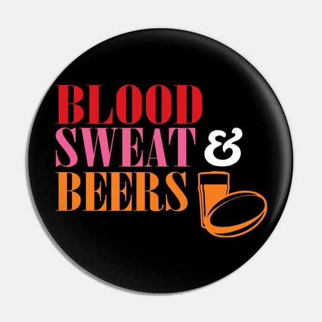 Blood, Sweat & Beers Pin by Ramateeshop