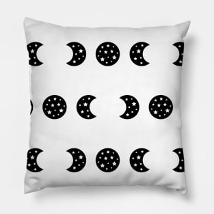 Triple Goddess Moon Phases Magickal Design Pillow