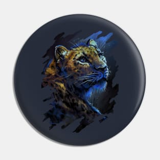 Leopard Painting Pin