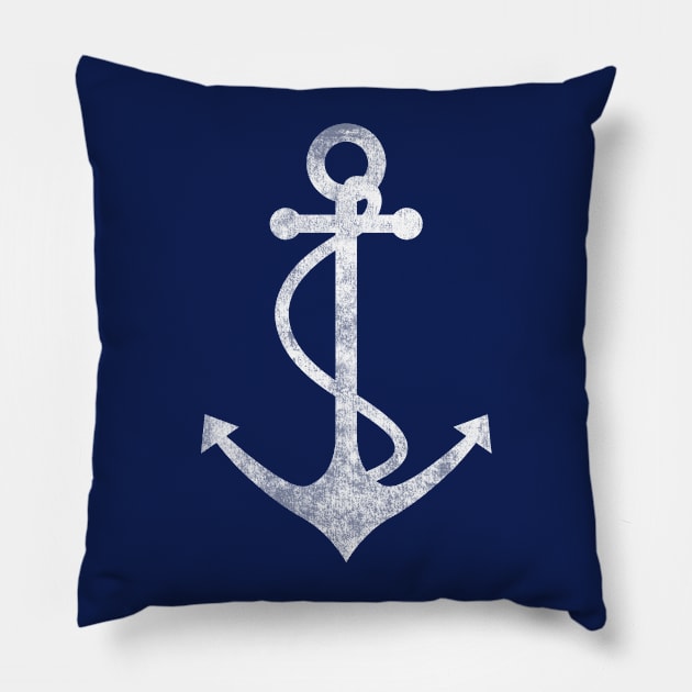 Vintage Anchor Pillow by AntiqueImages