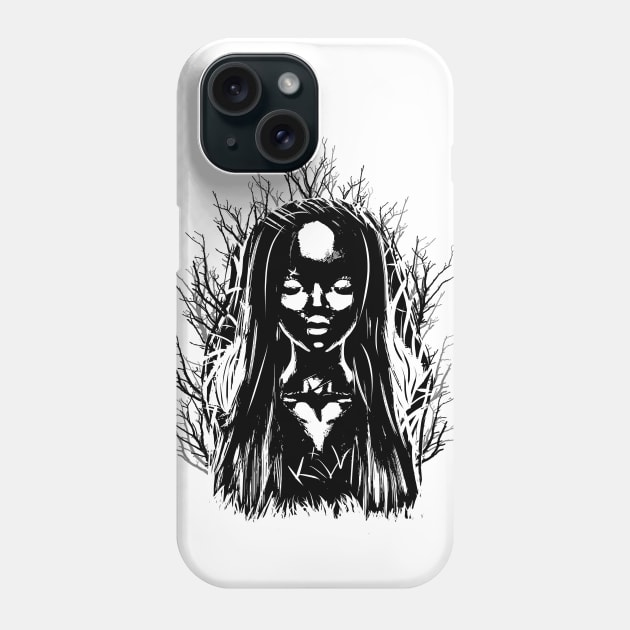 Black Witch CBD Phone Case by CB_design