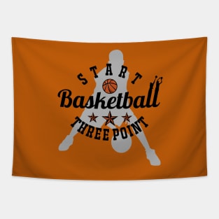 Start Basketball Start Three Point Tapestry