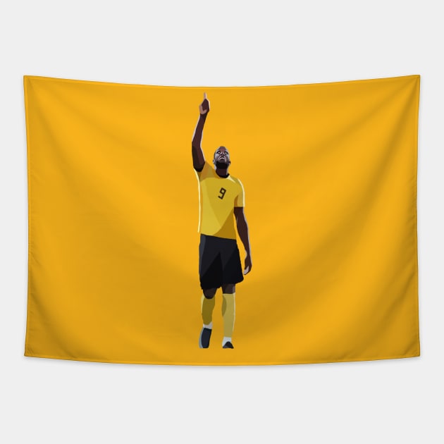 Romelu Lukaku Tapestry by Webbed Toe Design's