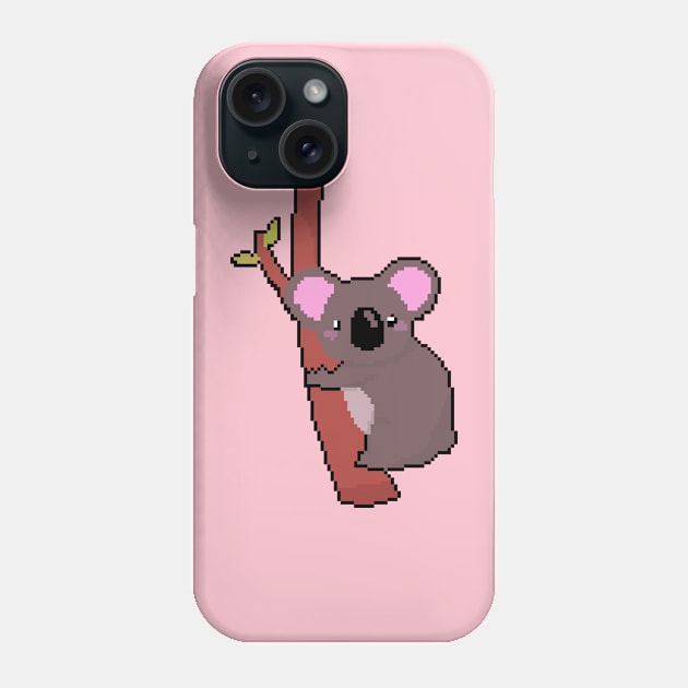 Koala Dream: Pixel Art Koala Design for Fashionable Attire Phone Case by Pixel.id