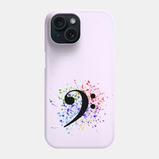 Make Art Not Content - Bass Clef Phone Case