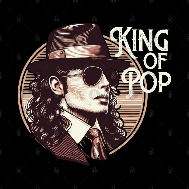 Picture Vintage Style King of Pop by Casually Fashion Store